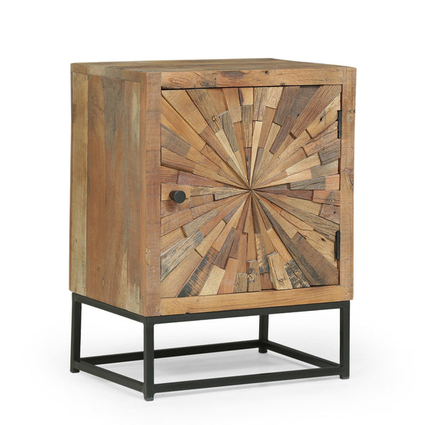 gdf studio Kelci Boho Wooden Night Stand