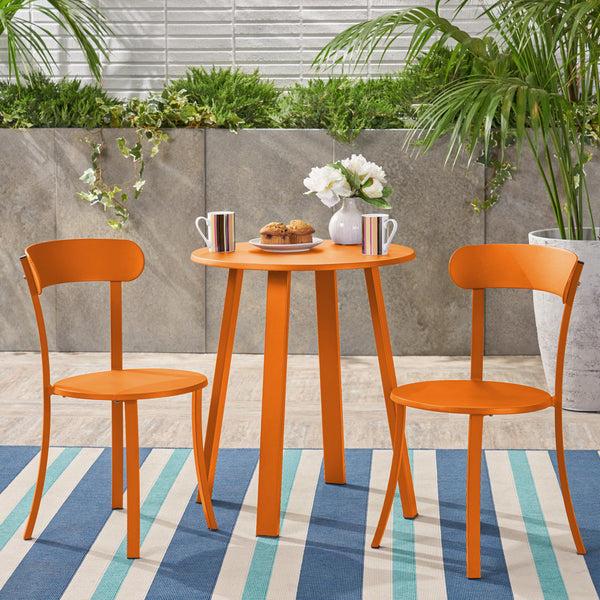 Gdf Studio Kelly Outdoor Iron Bistro Set