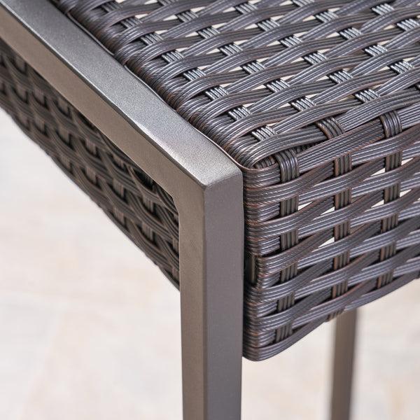 Gdf Studio Kelly Outdoor Wicker 30-Inch Barstools