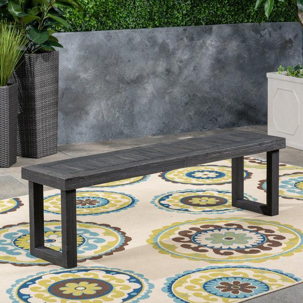 Gdf Studio Kemp Outdoor Acacia Wood Bench