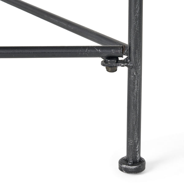 Gdf Studio Kent Outdoor Black Iron Coffee Table