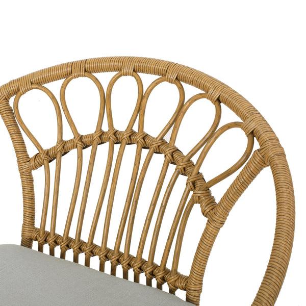 Gdf Studio Kiante Outdoor 3 Piece Wicker Chat Set