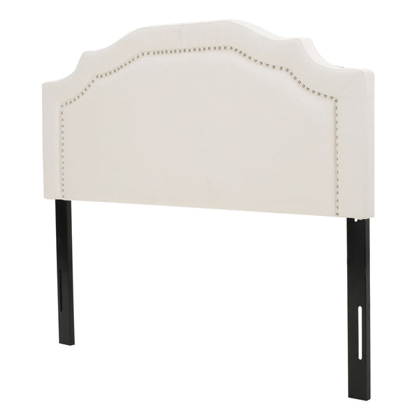 gdf studio Kiera Ivory Fabric Queen/ Full Headboard