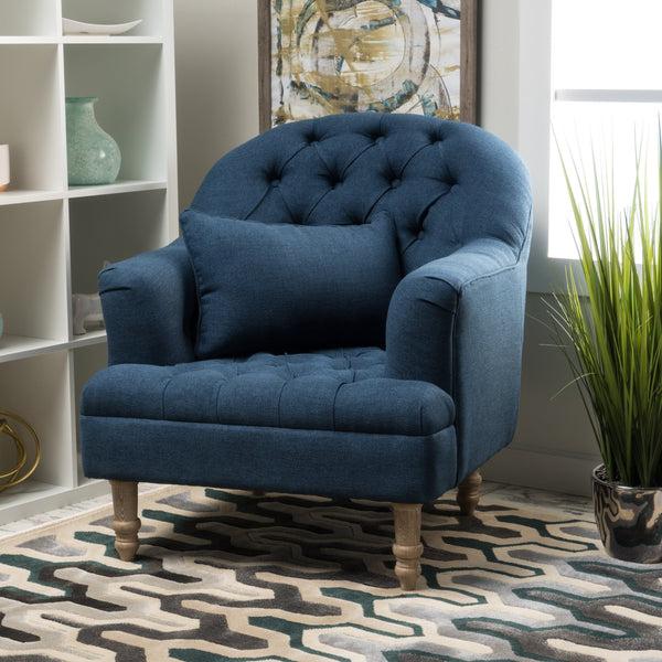 Gdf Studio Kimberly Fabric Tufted Club Chair
