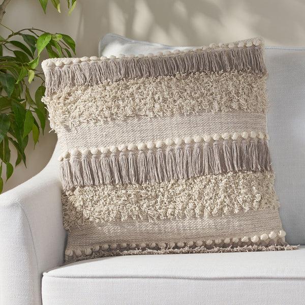 gdf studio Klaira Hand-Loomed Boho Throw Pillow