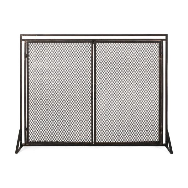 Gdf Studio Kolten Modern Iron Fireplace Screen