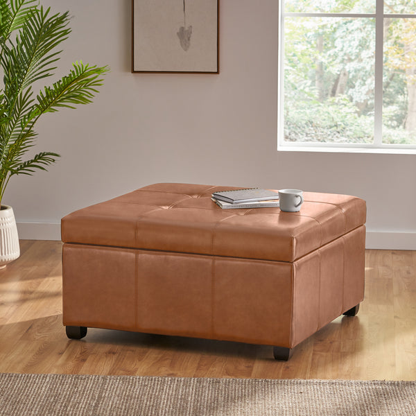 Gdf Studio Kwesi Upholstered Storage Ottoman