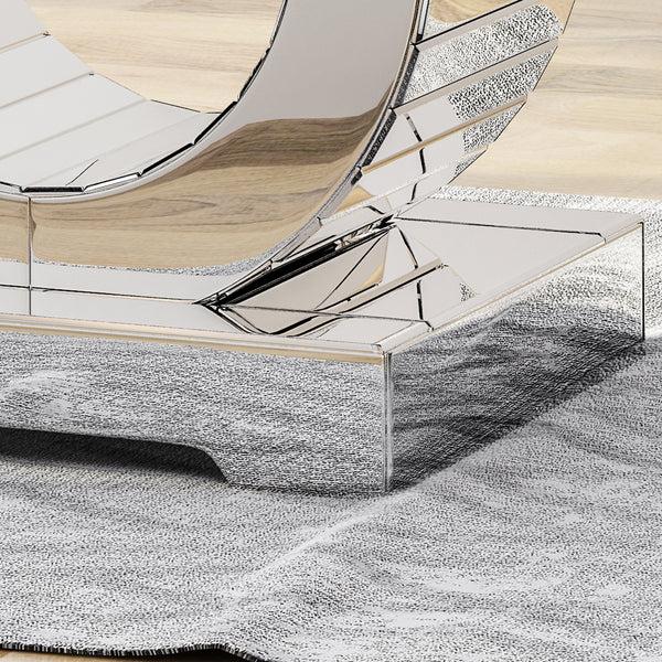 Gdf Studio Lance Glam Mirrored Accent Table
