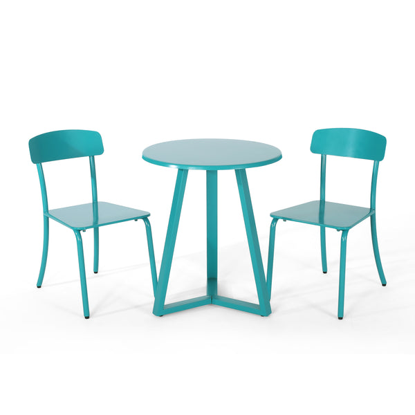 gdf studio Larissa Outdoor Iron Bistro Set