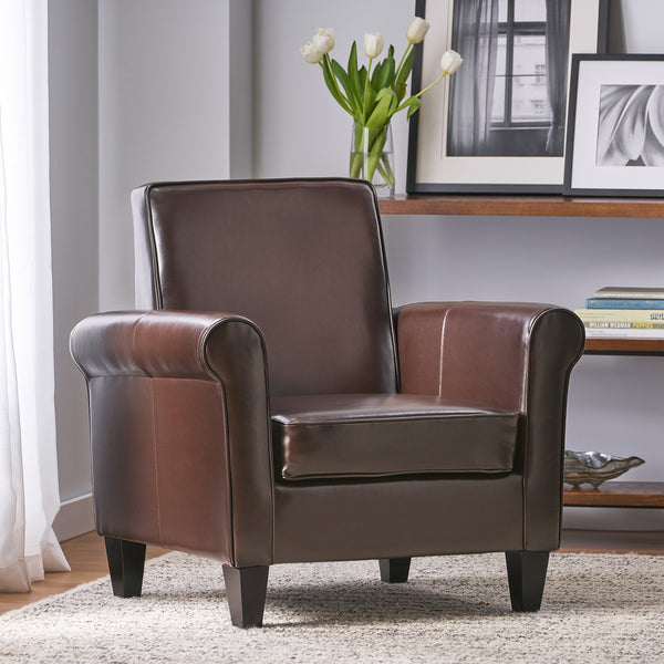 gdf studio Larkspur Leather Club Chair