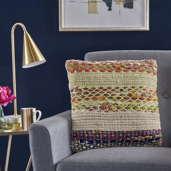 Gdf Studio Layson Handcrafted Boho Fabric Pillow
