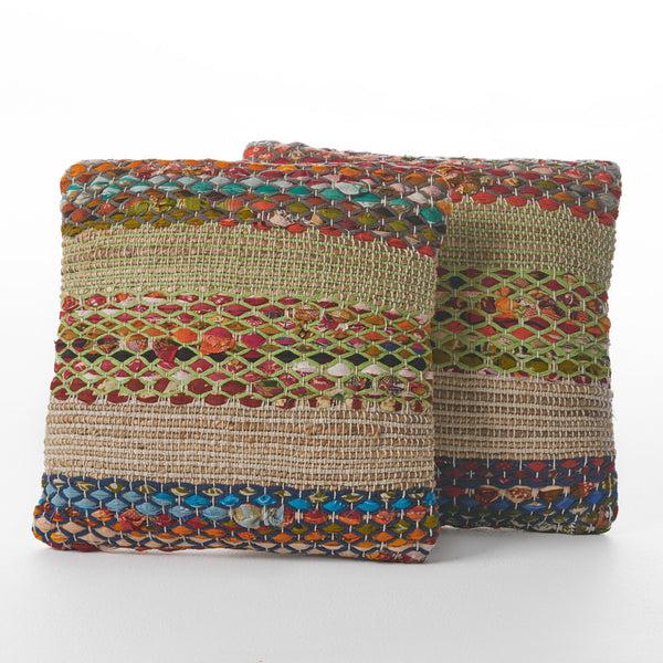 Gdf Studio Layson Handcrafted Boho Fabric Pillow