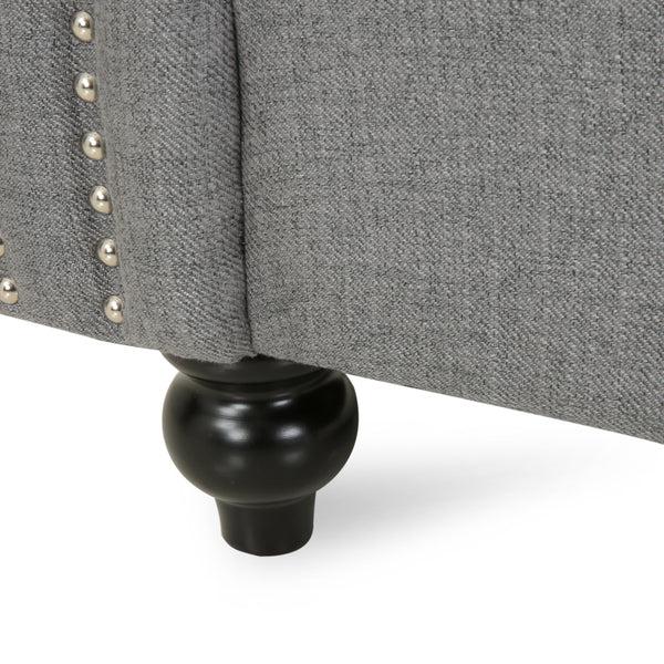 Gdf Studio Leila Chesterfield Fabric Club Chair