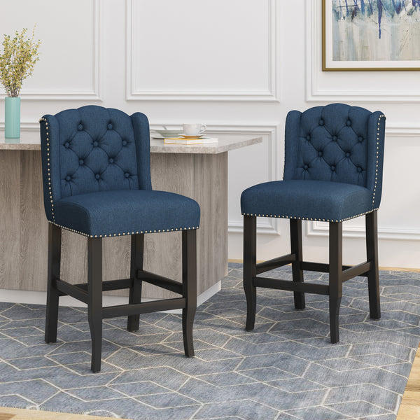 Gdf Studio Leisha Wingback Counter Stool