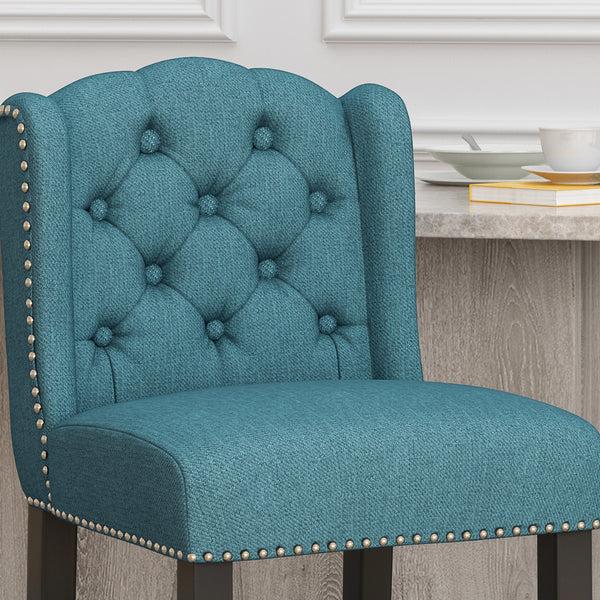 Gdf Studio Leisha Wingback Counter Stool (Set Of 2)