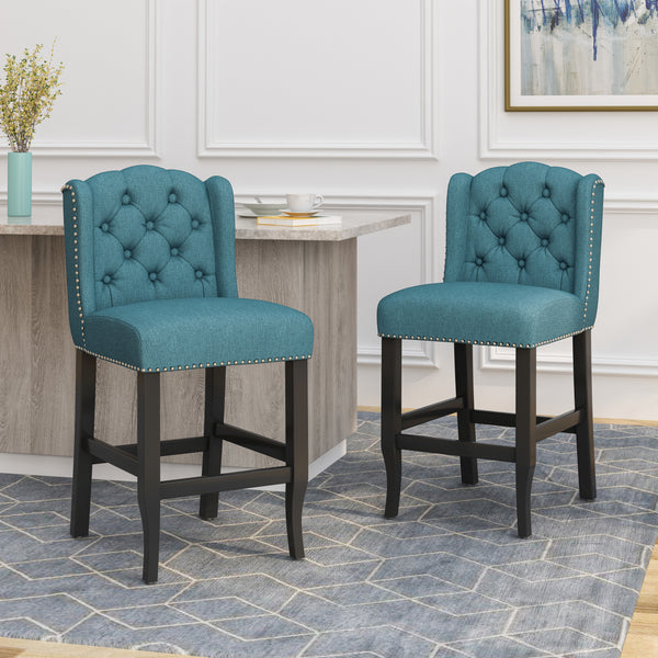 gdf studio Leisha Wingback Counter Stool (Set of 2)