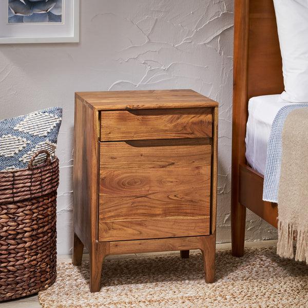 Gdf Studio Letitia Modern Acacia Wood Side Table