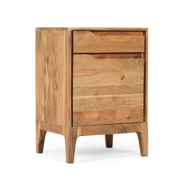 gdf studio Letitia Modern Acacia Wood Side Table