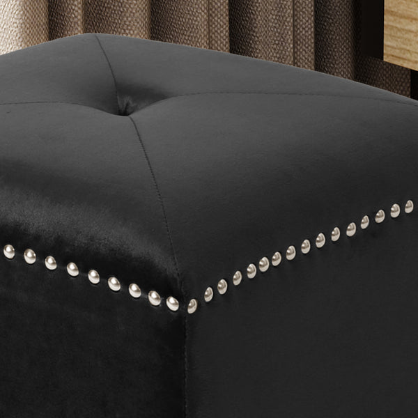 Gdf Studio Liberty Glam Velvet Ottoman