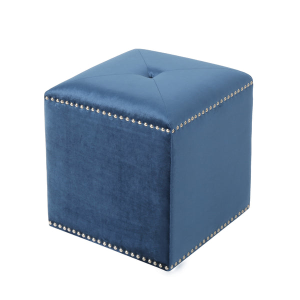Gdf Studio Liberty Glam Velvet Ottoman