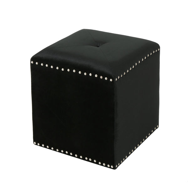 gdf studio Liberty Glam Velvet Ottoman