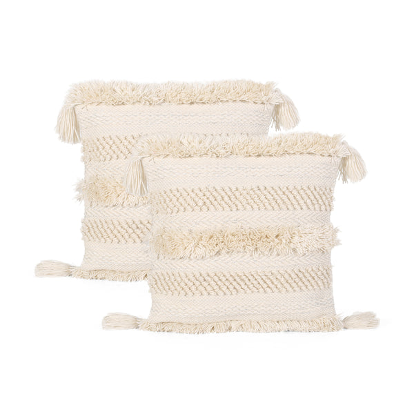 Gdf Studio Linda Boho Yarn And Cotton Throw Pillow