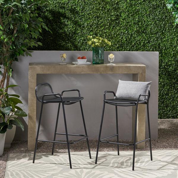 Gdf Studio Linda Modern Iron Barstool (Set Of 2)