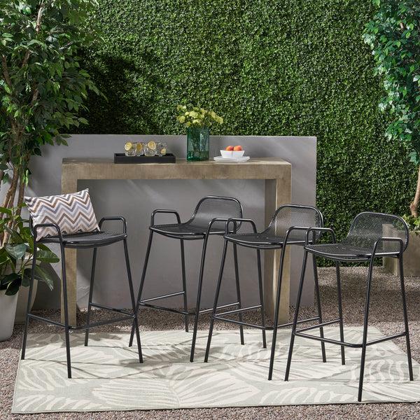 Gdf Studio Linda Modern Iron Barstool (Set Of 4)