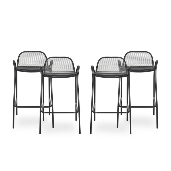 gdf studio Linda Modern Iron Barstool (Set of 4)