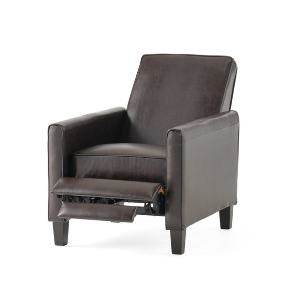 Gdf Studio Lucas Modern Leather Recliner Chair