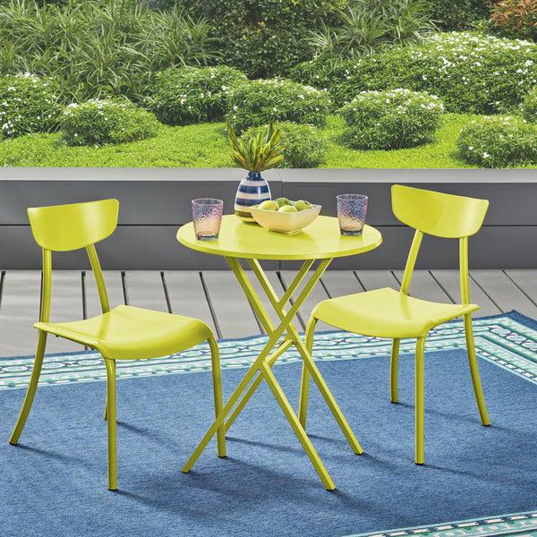 Gdf Studio Lucy Outdoor Iron Bistro Set