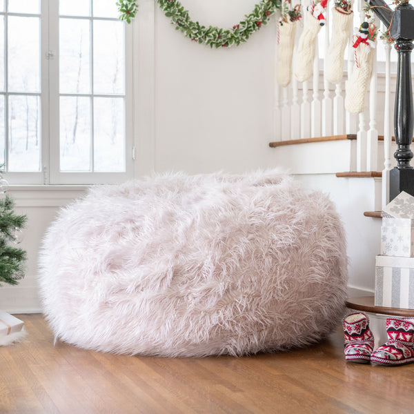 Gdf Studio Lycus Faux Fur Bean Bag Chair