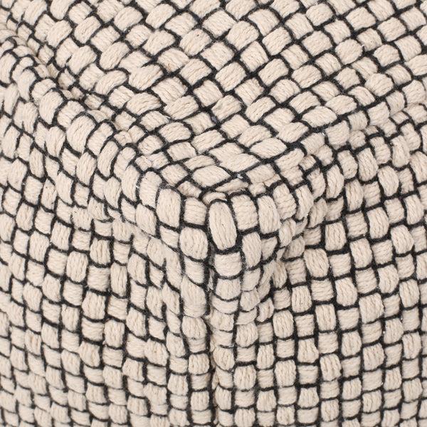 Gdf Studio Maclain Boho Fabric Cube Pouf