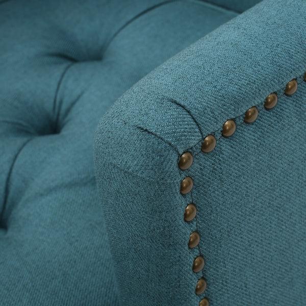 Gdf Studio Madene Tufted Back Fabric Club Chair