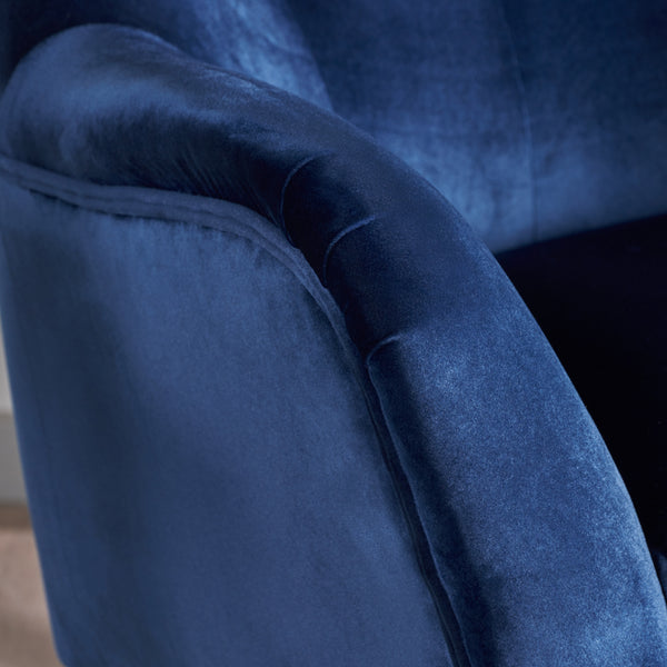 Gdf Studio Mae Velvet Tufted Wingback Armchair