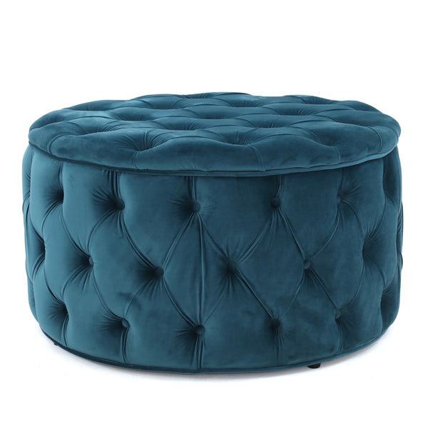 gdf studio Maelyn Plush New Velvet Ottoman