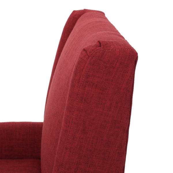 Gdf Studio Maeve Red Fabric Accent Chair