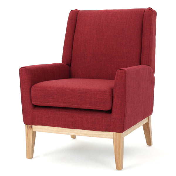 gdf studio Maeve Red Fabric Accent Chair
