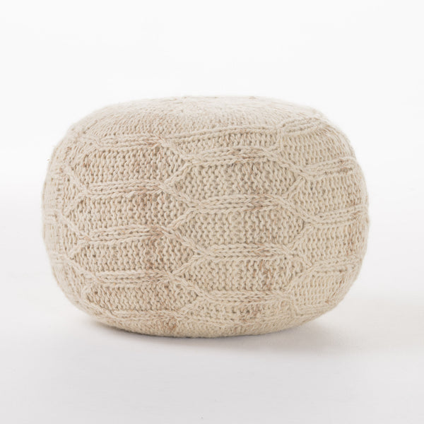 gdf studio Magnolia Handcrafted Boho Fabric Pouf