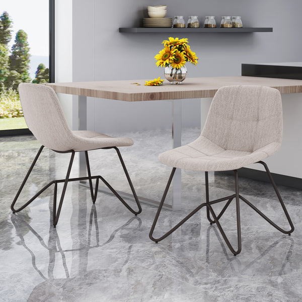 Gdf Studio Mailee Fabric Dining Chair (Set Of 2)