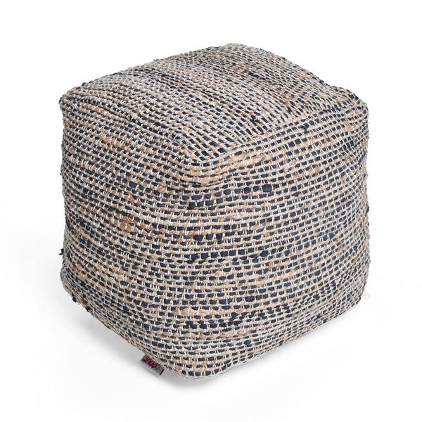 Gdf Studio Maja Boho Handcrafted Fabric Pouf
