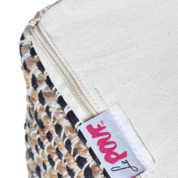Gdf Studio Maja Boho Handcrafted Fabric Pouf