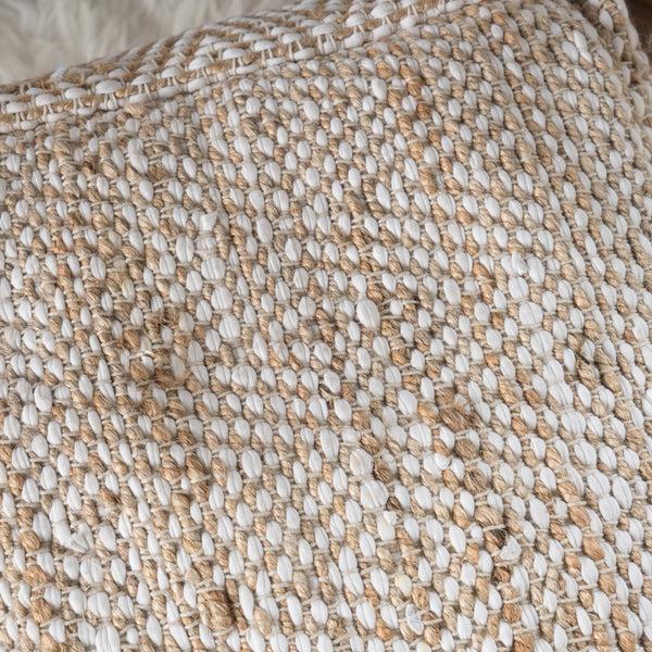 Gdf Studio Maja Hand-Crafted Boho Fabric Cube Pouf