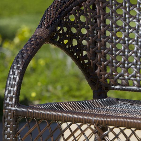 Gdf Studio Malibu Brown 2pk Wicker Club Chairs