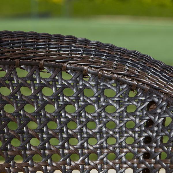 Gdf Studio Malibu Brown 2pk Wicker Club Chairs