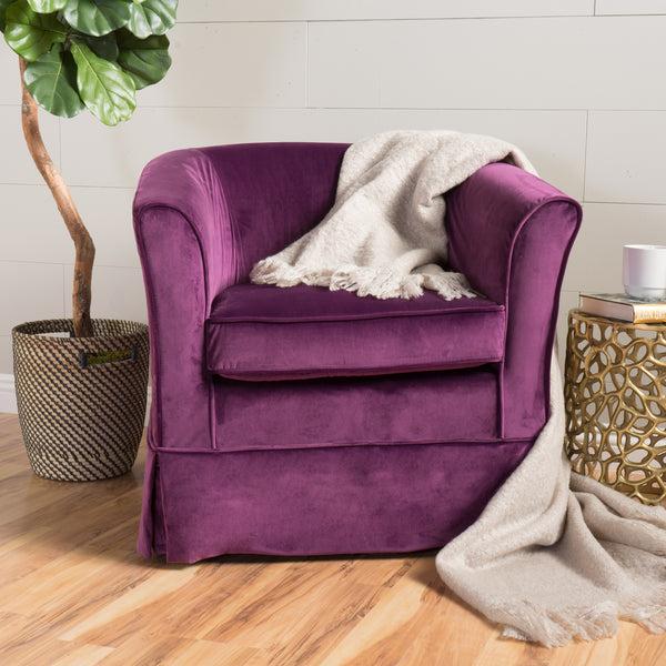 Gdf Studio Malie Tub Design Swivel Club Chair