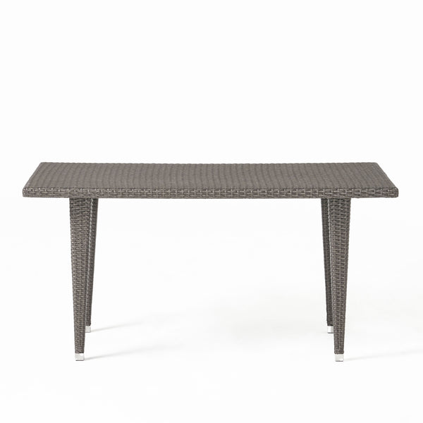Gdf Studio Malta Outdoor 7pc Grey Dining Set
