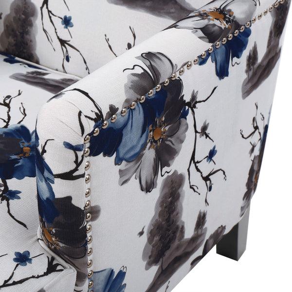 Gdf Studio Manon Floral Print Fabric Club Chair