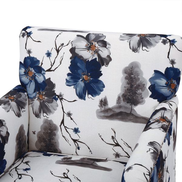Gdf Studio Manon Floral Print Fabric Club Chair