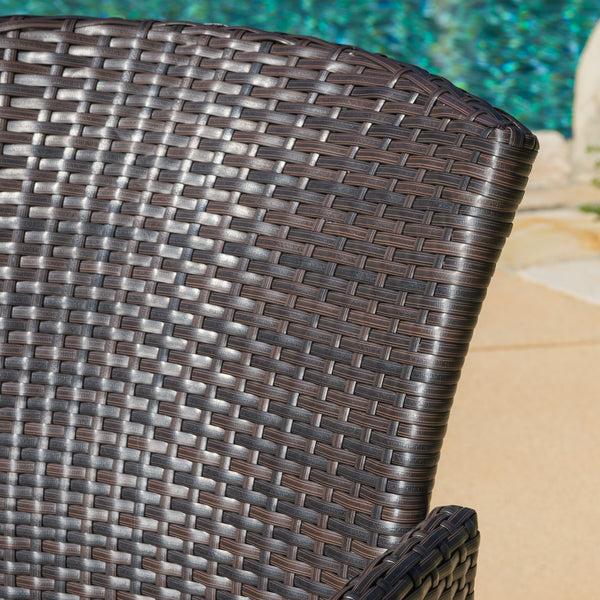 Gdf Studio Maple Outdoor 7-piece Wicker Dining Set